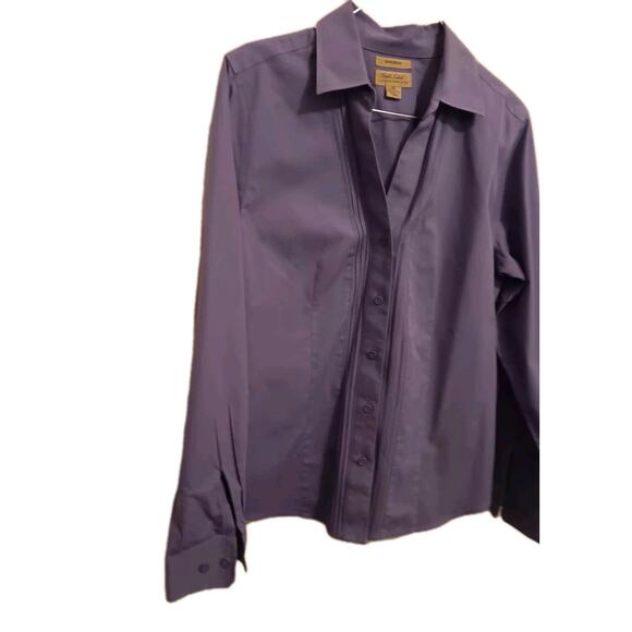 Gold Label Investments Blouse Women's Sz 10 No Iron Sophisticated Timeless EUC - Picture 3 of 6